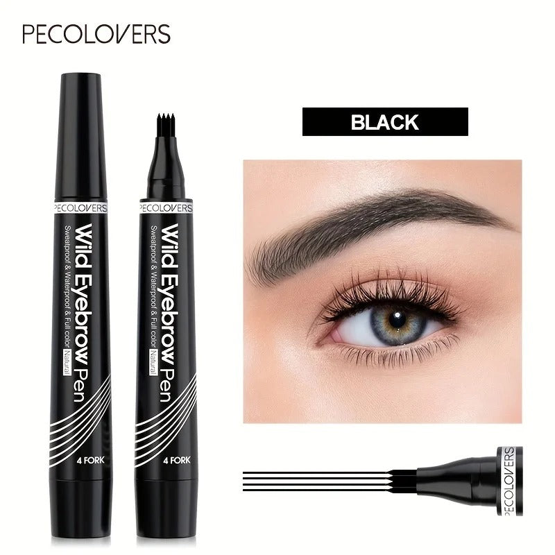 6 Colors 1pc Eyebrow Pen Waterproof 4 Split Tip Eyebrows Pen