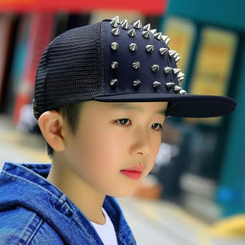 Men Women&kids Punk Spike Studded baseball cap