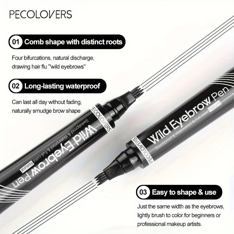 6 Colors 1pc Eyebrow Pen Waterproof 4 Split Tip Eyebrows Pen